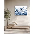 thumbnail image 5 of Navy Blue Flowers Wall Art for Living Room, Canvas Picture Wall Decor for Bathroom Bedroom, Summer Pastoral Botanical Painting Artwork for Office Kitchen Hallway Dining Room Home Decorations 16"x20", 5 of 8