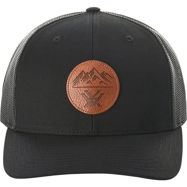 Gorra Vortex con Parche Tres Picos y Malla en Negro