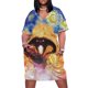 thumbnail image 1 of Vestido holgado con bolsillos de dragón de fuego de Gondolion, vestidos de mujer, ropa de mujer, 1 of 7