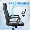 thumbnail image 7 of Homall Leather High Back Executive Office Chair, Black (Set of 1), 7 of 7