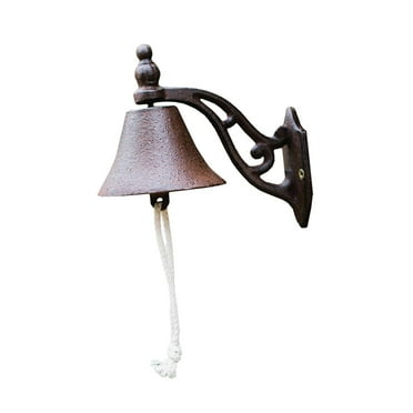 Porch Dinner Bell Door Bells Antique Hanging Bells Cast Wall Mounted Bells for Backyard,Ranch,Farmhouse,Entry