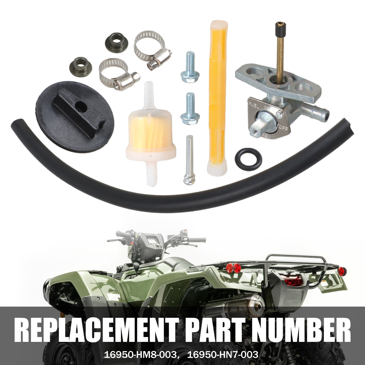 Gas Fuel Valve Petcock & Line Hose Tube for Honda Sportrax 400 TRX400EX 1999-08