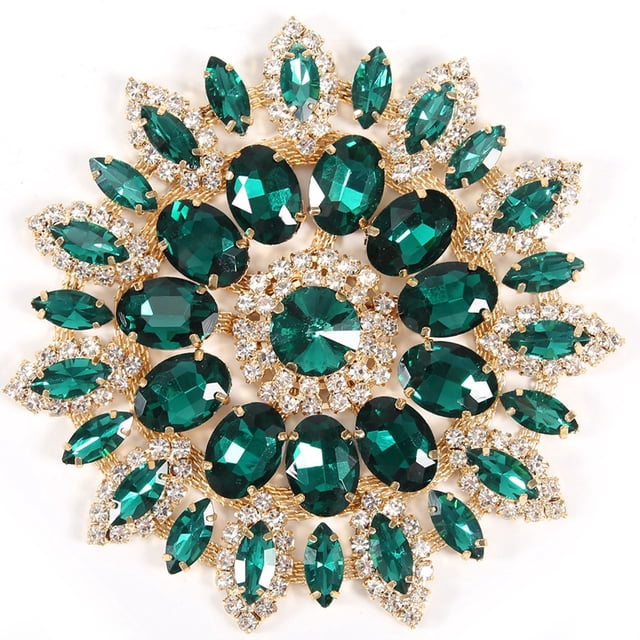 Removable Fashion No Oxidation Glass Rhinestones Decoration, 11cm High-definition Translucent Flower Shoe Clips, For DIY Clothes Shoe Bag