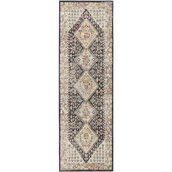 Dalyn Jericho Area Rug JC9-Midnight JC9MN2X10 Midnight, 2'6" x 10'