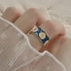 thumbnail image 5 of Anillo Abierto Ajustable Anillo De Flor De Margarita Anillo Unisex Regalo Para Amantes Inevent AP005734-00, 5 of 6