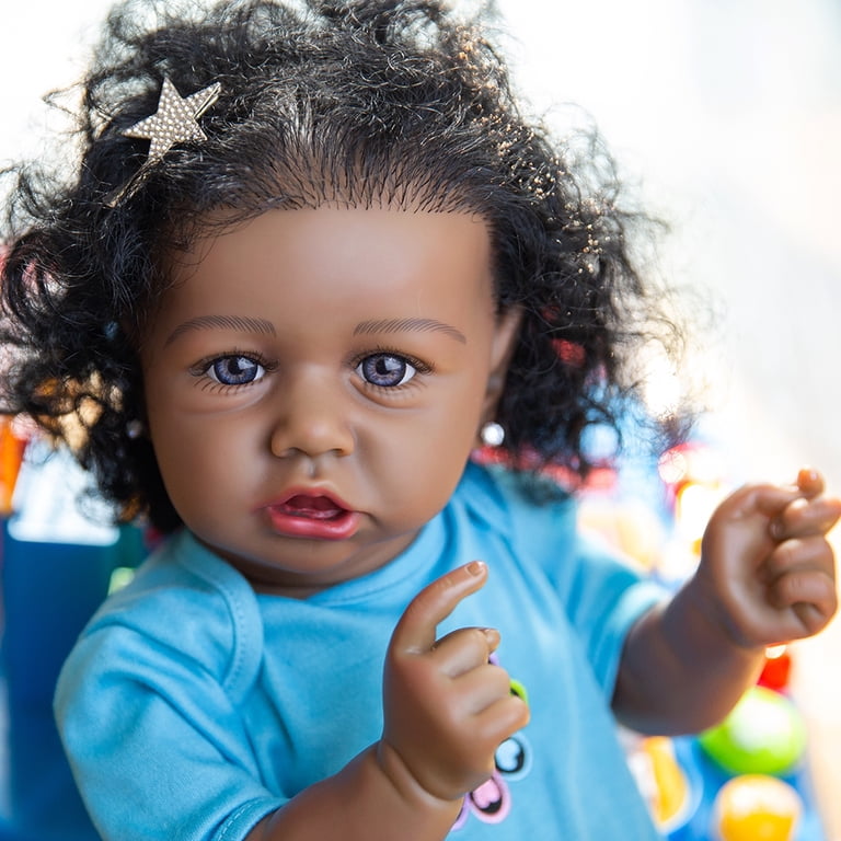African American Baby With Blue Eyes