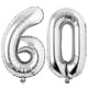 thumbnail image 2 of 60 NumberBalloons Silver 60 Number Big Big Giant Jumbo Foil Mylar Globos para Mujeres Homb Jonhamwelbor Jonhamwelbor, 2 of 2