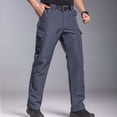 thumbnail image 6 of GrmtClth Mens Cargo Pants Ripstop Water Resistant Work Hiking Pants Lightweight Fabric Durable Outdoor Pants Camping Cargo Trousers with Multiple Pockets(No Belt) Gray S, 6 of 9