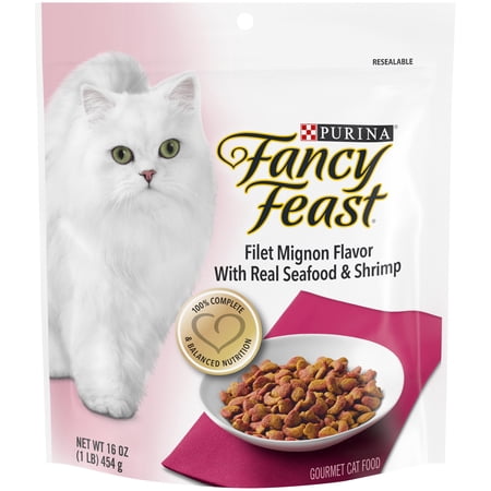 UPC 050000572908 product image for Fancy Feast Dry Cat Food  Filet Mignon Flavor With Real Seafood & Shrimp  16 oz. | upcitemdb.com