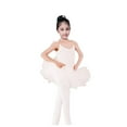 thumbnail image 4 of IBASETOY Toddler Tulle Skirt White 1 Set Dancing Costume for Little Girls in Spring, 4 of 8