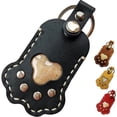 thumbnail image 2 of Pet Hair Storage Bag PU Leather Paw Print Hair Memorial Portable Keychain For Cat Dog Keepsake Keyring For Backpacks Pendant Gift, 2 of 4