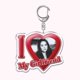 thumbnail image 3 of LLavero de la cantante Lana Del Rey I Love My Girlfriend para mujer, accesorios, llavero, anillo, joyería personalizada, regalos para fanáticos, 3 of 4