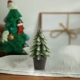 thumbnail image 6 of Clearance Christmas Decoration 4.72In Christmas Tree Ornaments Vintage Christmas Simulation Potted Plants Mini Christmas Tree Decorations, 6 of 7