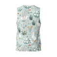 thumbnail image 2 of Rocae Goose and Doodle Flowers for Men's Basketball Jersey Lightweight and Breathable Athletic Tank Top,Quick-Drying Sports Jersey, 2 of 9
