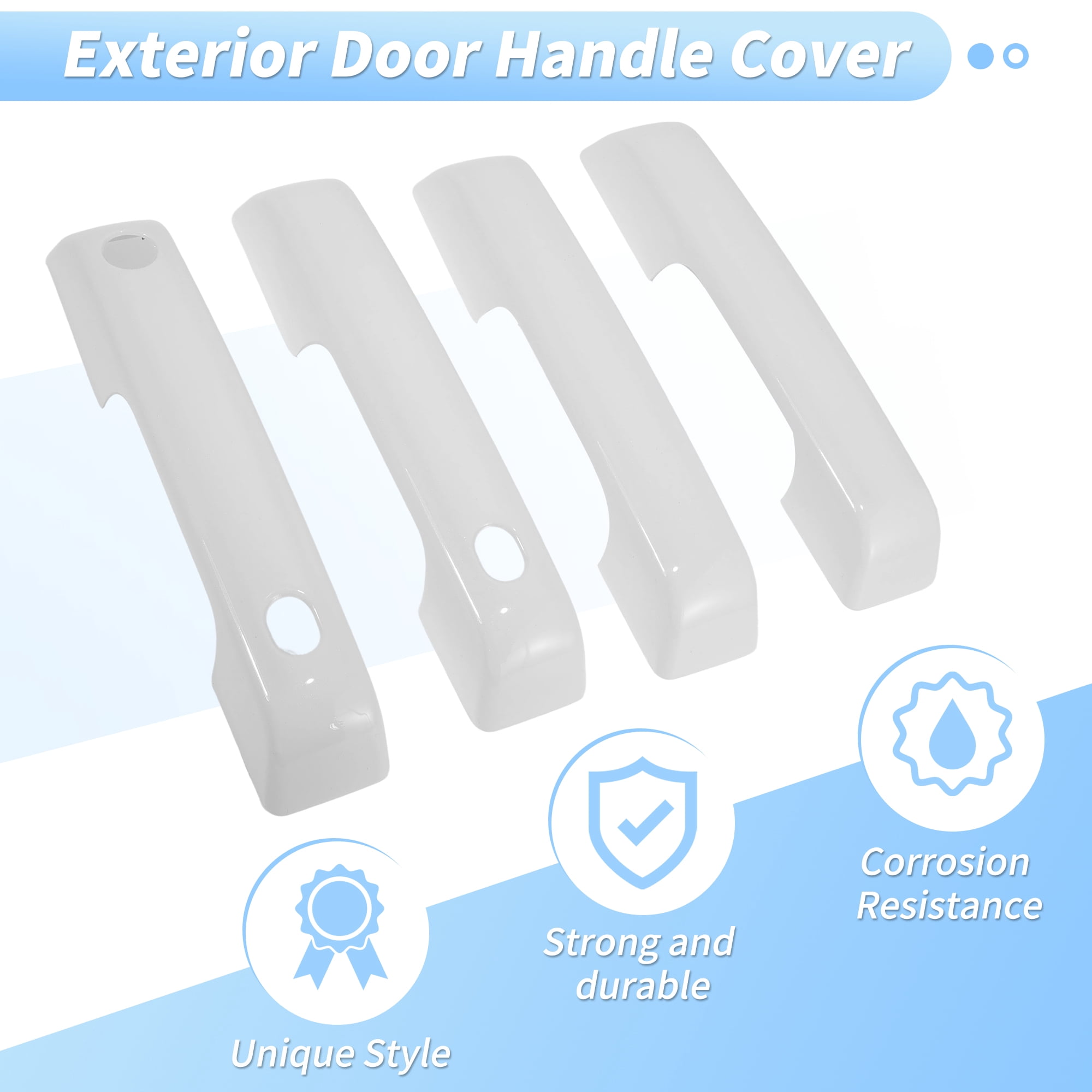 Unique Bargains 4Pcs Door Handle Cover Protector for Ford F-150 and Other Models 2021-2024