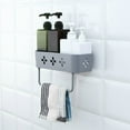 thumbnail image 1 of Kitchen Bathroom Organizer Wall Storage Rack Adhesive Shower Shelf Basket Toiletries Storage Holder, 1 of 10