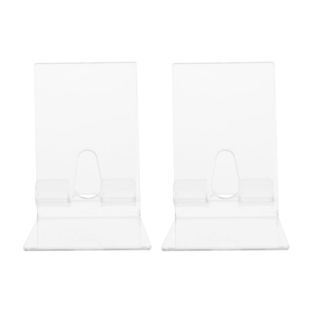 ColoMX 2pcs Teléfono Soporte Transparente Acrílico Visualización Rack Titular de Titular de Teléfono