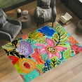 thumbnail image 3 of Secret Garden Floral II Washable Art Area Rug size 5'x8', 3 of 7