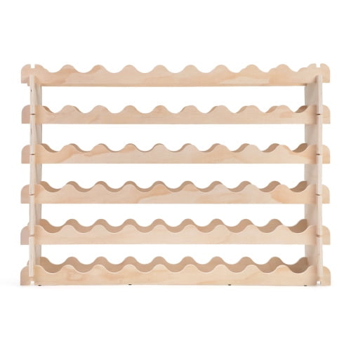 54 Bottle Modular Wine Rack, Stackable Wine Storage Cube for Bar Cellar ...