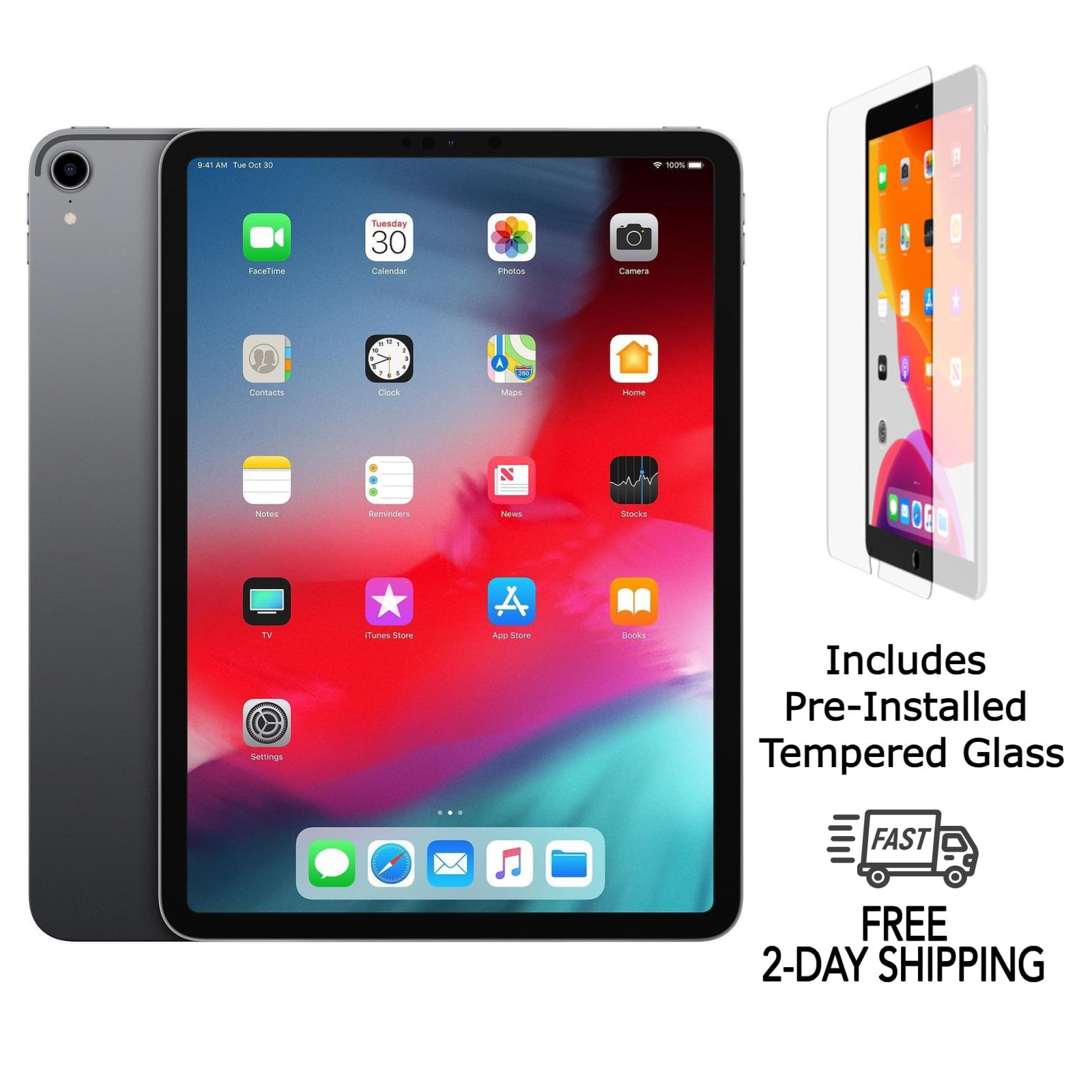 Apple, 11-in iPad Pro Wi-Fi 256GB, Space Black, Model MDWK4LL/A
