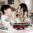 thumbnail image 2 of Texas Toy Distribution 836 USS Constitution Frigate 1-170 Scale Building Brick Kit, 1118 Piece, 2 of 6