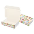 thumbnail image 4 of Ucanpack Happy Birthday Printed Mailer Box 4x4x2", Made In USA - Cardboard Gift Boxes 50 Pcs, Cute Boxes For Small Business, Literature Mailers, White Tuck Top Mailer Box, 4 of 7