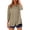 Khaki, variant on Women's Long Sleeve Shirts Relaxed Fit Comfortable & Breathable with Button Down and Roll-Up Sleeves for Casual Daily Wear in Light Blue, Lavender, Khaki, Pink
