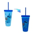 thumbnail image 1 of Vaso de viaje de plástico Silver Buffalo Disney Lilo & Stitch, 1 of 6