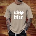 thumbnail image 2 of Razzly Men's Graphic T Shirt Funny Print Short Sleeve Casual Tee Comfortable Summer Top for Daily Wear Lightweight Breathable Blend(Khaki,M), 2 of 6