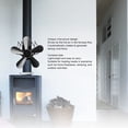 thumbnail image 3 of Wall Mounted Fireplace Fan, 5 Blade Heat Powered Stove Fan Compact Size Energy Saving  For Home Fireplaces, 3 of 7