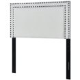 thumbnail image 1 of HomeFare Nail Trim Twin Headboard in Cream Fabric, 1 of 7