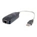 Fast Ethernet 802.11b/g/n Webcam - C2G 7.5in USB 2.0 Fast Ethernet Network Adapter - network adapter