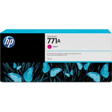 UPC: 0887111300621 | HP 771A (B6Y17A) Original Ink Cartridge – Single Pack Inkjet – Magenta – 1 Each