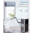 thumbnail image 6 of FIOGOHUMI 10000 BTU Portable Air Conditioner for 350 Square Feet with Remote Control, 6 of 9