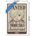 thumbnail image 3 of One Piece - Vinsmoke Sanji Wanted Poster Wall Poster, 14.725" x 22.375" Framed, 3 of 5