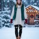 thumbnail image 5 of Guardurnaity Leggings elásticos de poliéster con diseño de copos de nieve para celebrar la Navidad, ideales para Navidad y yoga. Prendas para la parte inferior del cuerpo SG, 5 of 6