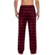 thumbnail image 5 of Pantalones de pijama largos para hombre, informales, con estampado a cuadros, holgados, deportivos, elásticos, rectos, vintage, con bolsillos, 5 of 6