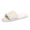 White, variant on NOKIO Women's Fuzzy Open Toe Slippers Soft Plush House Shoes for Women Comfortable S𝗅ip On Flat Shoes Lightweight Indoor Ladies Slides Winter Casual Bedroom Footwear