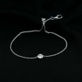 thumbnail image 3 of Rosec Jewels Lab Diamond Chain Bracelet - Classic Round Diamond Bracelet (Ef-Vs Quality) - Gift for Valentines Day, 10K White Gold, 7.0 inches, 3 of 8