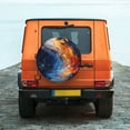 thumbnail image 2 of Fotbe Galactic Dog Swirls Art Spare Tire Cover Thickening Universal Fit for Jeep, Trailer, RV, SUV, Truck, Tough Tire Wheel Soft Cover-17 inch, 2 of 8