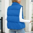 thumbnail image 3 of FDGIU Women's Long Puffer Vest - Sleeveless Hooded Quilted Zip Up, Lightweight Warm Winter Trendy Jacket, 3 of 6
