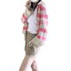 thumbnail image 3 of TRKIYQC Suéter recortado de punto para mujer Manga larga Botón Estampado a rayas Delgado Borla Dobladillo Cárdigan informal Ropa de calle TRKIYQC  moda, 3 of 9