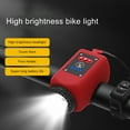 thumbnail image 1 of Bicycle Flashlight High Brightness USB Charging Waterproof Touch Screen LED Mountain Bike Front Light Headlight Horn for Outdoor Cycling, 1 of 7