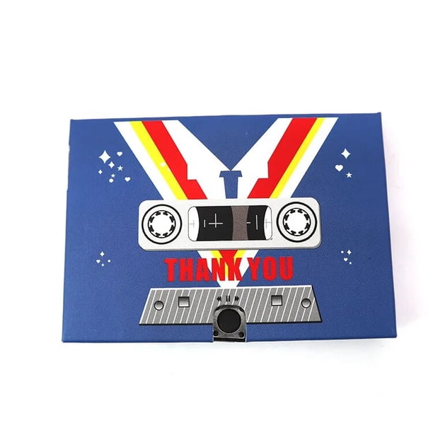 Tarjetas de Audio DIY, diseño Musical personalizado, ilustraciones, restauración de felicitación personalizada, tarjeta de felicitación grabable, cinta de casete, regalos de vacaciones