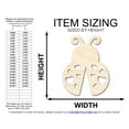 thumbnail image 2 of Unfinished Heart Ladybug Shape | DIY Craft Cutout | up to 46" DIY 36" / 1/4", 2 of 3