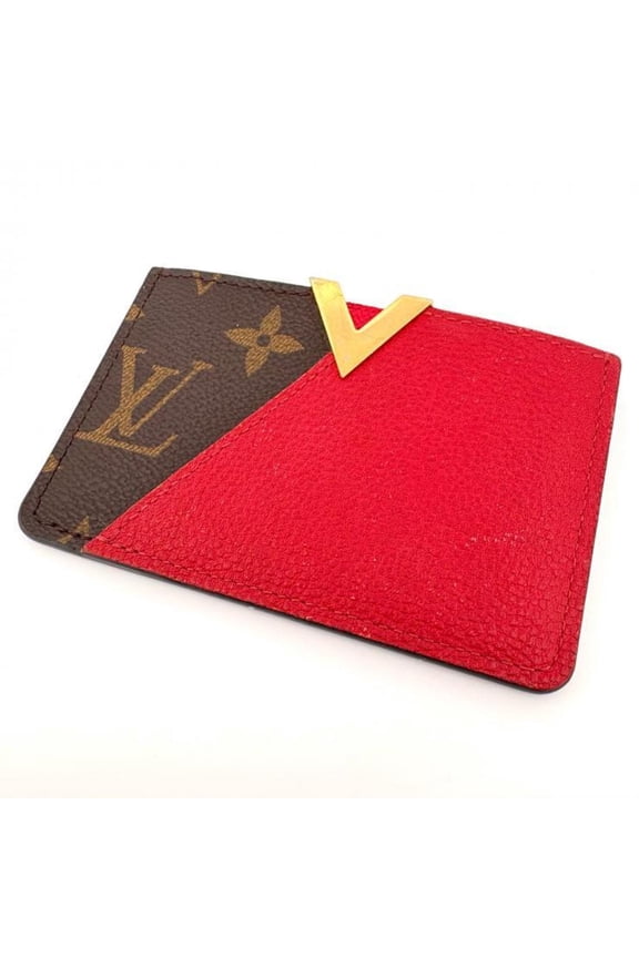 Pre-Owned Louis Vuitton Monogram Portecarte Kimono Cerise M56172 Business Card Holder/Card Case