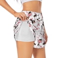 thumbnail image 3 of Lsque Dachshund Dog Puppy Printed Women's Running Shorts with Liner Pockets,Elastic Quick Dry Workout Athletic Gym Yoga Shorts,Womens High Waist Shorts-Large, 3 of 9