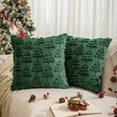 thumbnail image 7 of Christmas Tree Decorative Throw Pillow Covers Set of 2, Faux Fur Farmhouse Throw Pillows Cushion Cases for Xmas Winter Holiday Home Decorations, 7 of 7