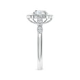 thumbnail image 3 of ANGARA IGI Certified Lab Grown 1 Ct Diamond Ornate Engagement Ring in 14K White Gold for Women (Size-6.4mm|Color-F-G|Clarity-VS) | April Birthstone, Anniversary, Jewelry Gift for Women | Diamond Ring, 3 of 8