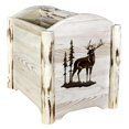 thumbnail image 1 of Montana Woodworks MWMAGLZELK Montana Collection Magazine Rack with Laser Engraved Elk Design, 1 of 5